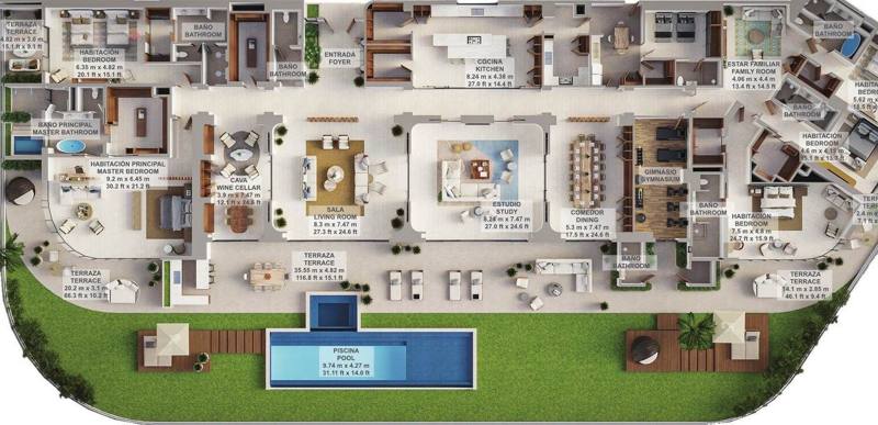 Caribbean Penthouse · Plano