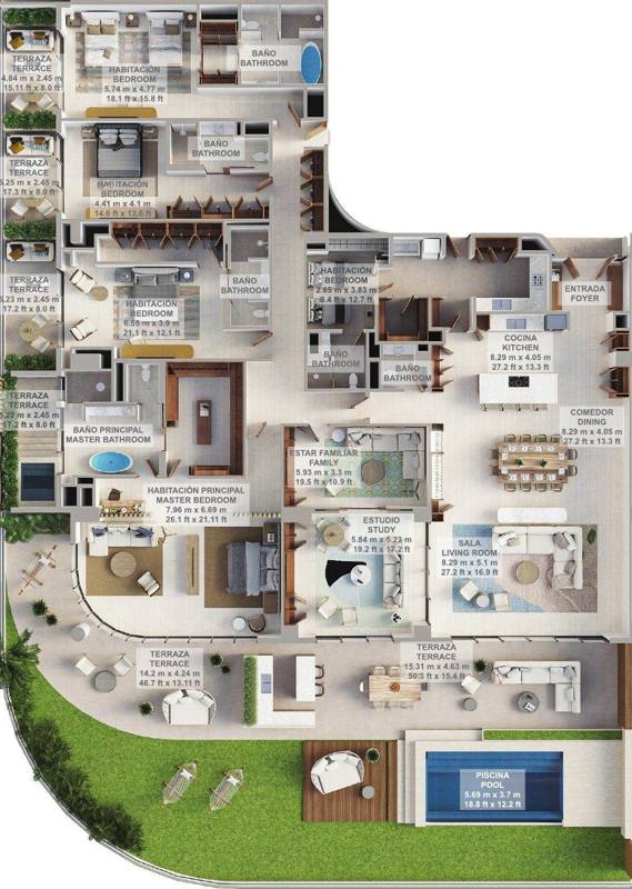 Astor Residence 309 · Plano