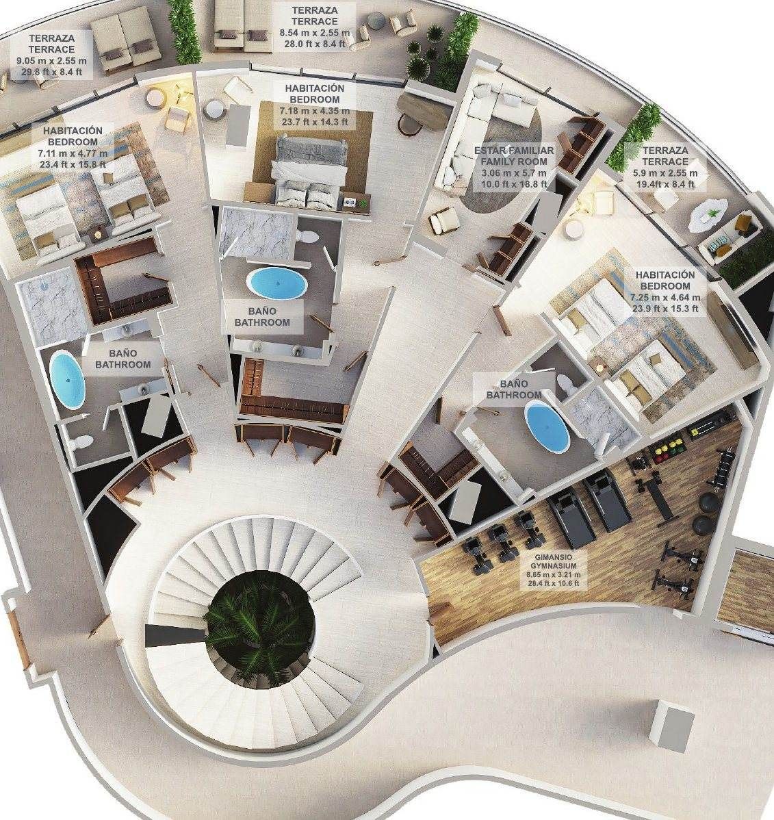 Astor Penthouse · Plano, primera planta