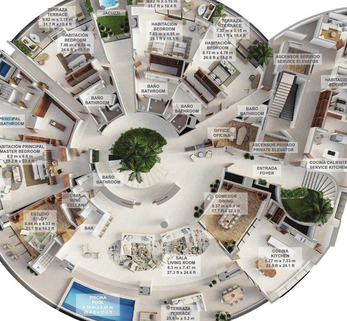 Astor Penthouse · Plano, segunda planta